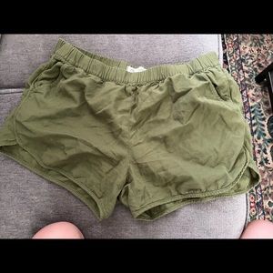 Madewell Pull On Green Shorts